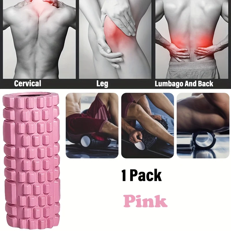 13-inch Portable Foam Roller, Made Of High-density EVA Foam Material, Is Suitable for Yoga, Gym, Home Exercise And Deep Tissue Relaxation Muscle Massage Roller.